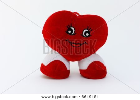 Red Heart Of Plush