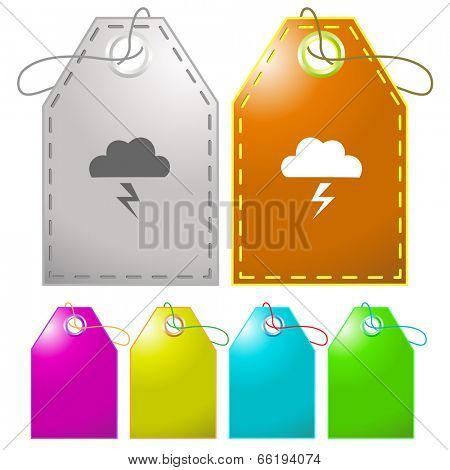 Storm. Vector tags.