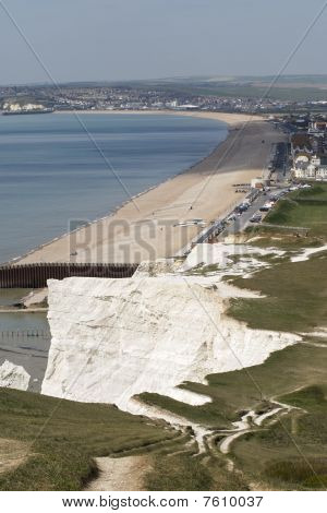 Seaford set fra klipper. UK