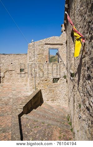 Swabian Castle of Oriolo. Calabria. Southern Italy.