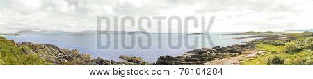 Panoramic view of the coast of, Argyll and Bute, Kintyre, Scotland