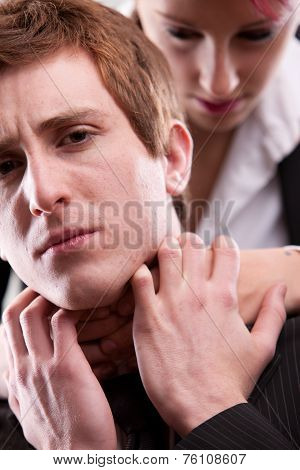 Man Harassment By Business Woman