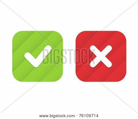 Check marks trend icons. Vector elements