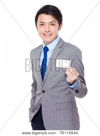 Businessman show with namecard