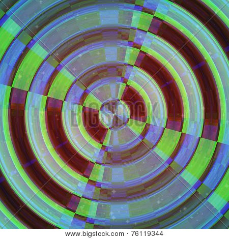 Rounded Shape Image. Abstract Target