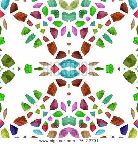 Abstract tileable decorative kaleidoscope sidebar