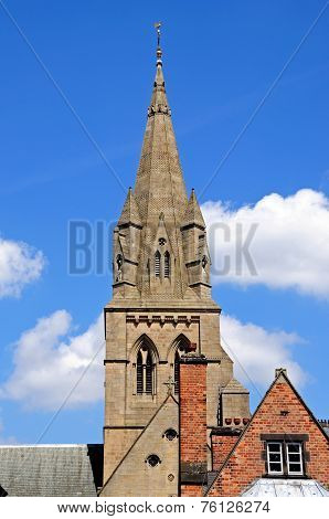 Nottingham Cathedral spire.