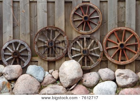 Old Wheels On A Wall