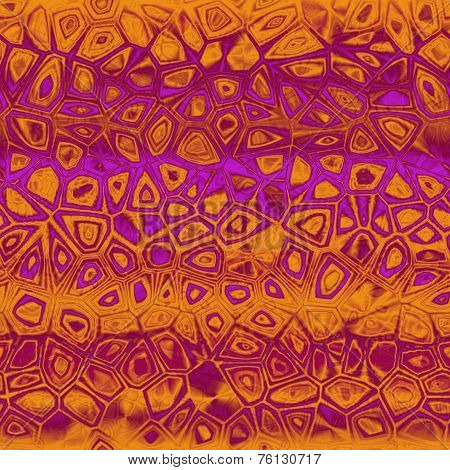 Orange - Purple Etno Design