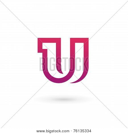 Letter U Logo Icon Design Template Elements