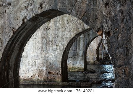 Old shipyard in Alanya. Turkey.