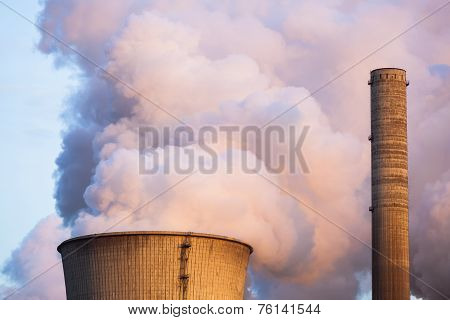 Steaming Cooling Tower