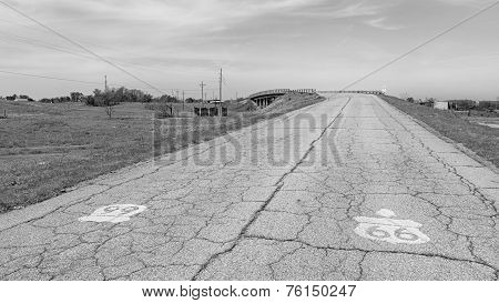 Route 66: Front St. Bridge, Route 66 Shield, Hell's Half Acre, Galena, KS