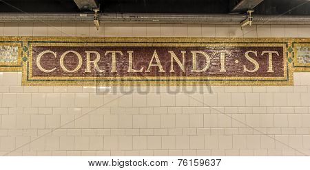 Cortlandt Street Subway Station, New York