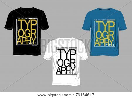 T Shirt Typography