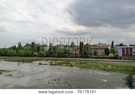 River Maritsa in Plovdiv town