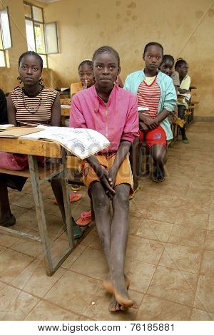 Children Study At Ethiopian School.