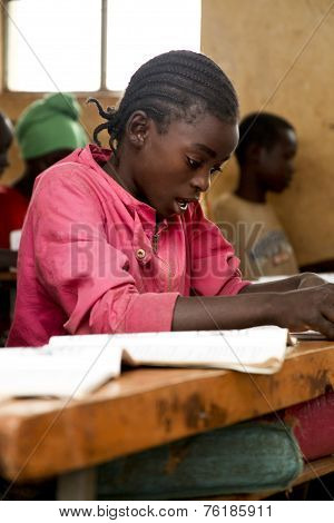 Portrait Of The African Schoolgirl.