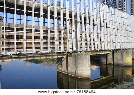 The close view of water channel
