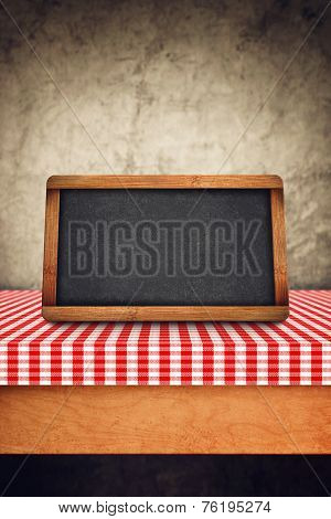 Blank Slate On Kitchen Table