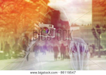 Faceless Paparazzi Photographer