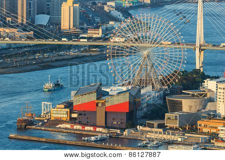 Osaka Bay - an Industrial District in Osaka City, Japan