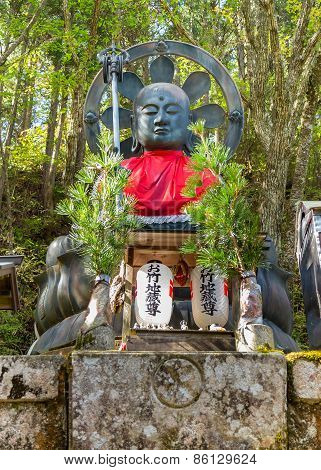 Otake Jizo Statue in front of Nyonindo Temple in Koyasan Wakayama