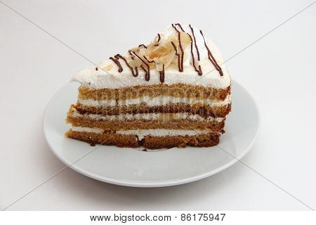 a piece of sour cake on a dessert plate