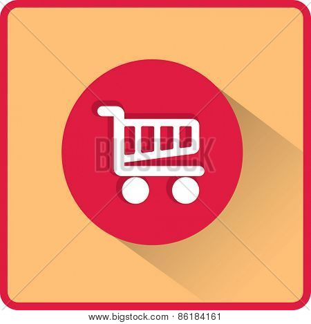 Flat Vector Cart Icon