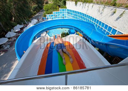 Entertainment complex and pool. Side. Turkey