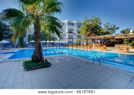 Entertainment complex and pool. Side. Turkey