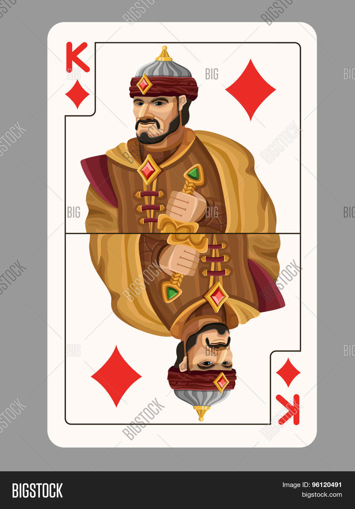 King Diamonds Playing Vector & Photo (Free Trial) Bigstock