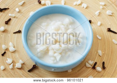Brazilian Dessert Canjica Of White Corn
