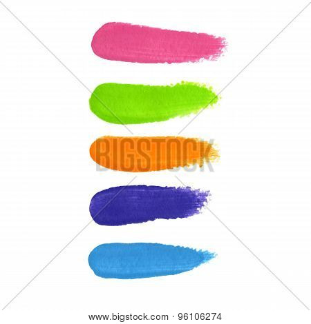 watercolor brush strokes