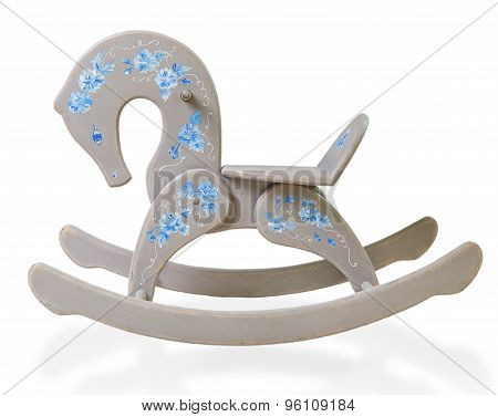 Gray Decorative Rocking Horse