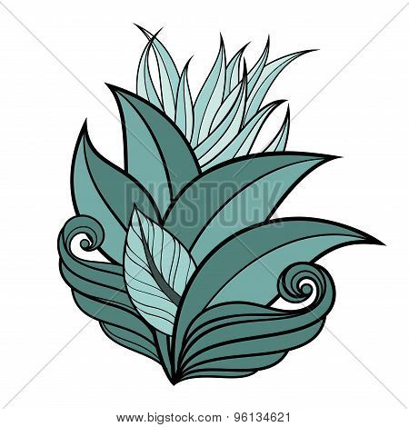 Vector Colored Floral Background