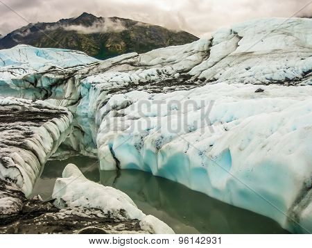 Melting glacier