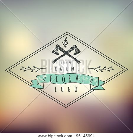 Abstract Background with typographical quote  for logo desogn, v