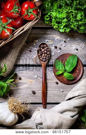 Spices And Vegetables