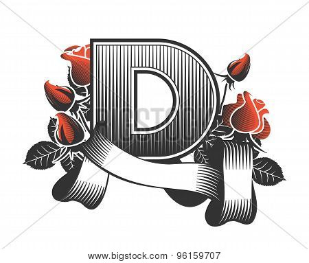 vector vintage letter