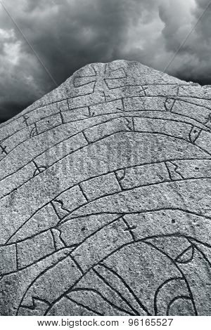 Ancient Nordic Runestone