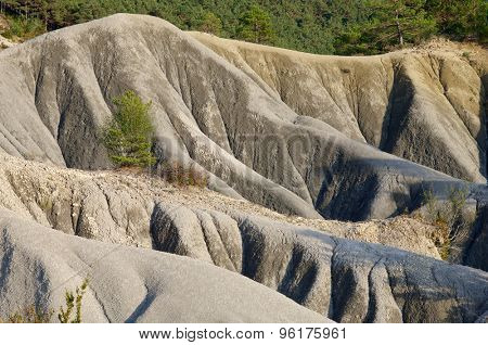 Loam landscape in Pyrenees, Aragon, Spain.