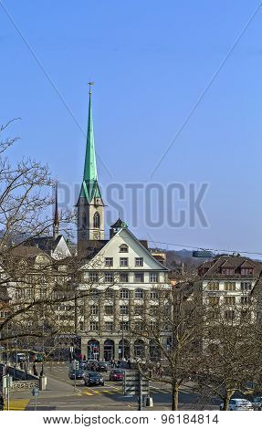 View With Predigerkirche Tower, Zurich, Switzerland