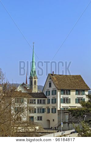 View With Predigerkirche Tower, Zurich, Switzerland
