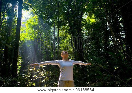 Woman doing yoga