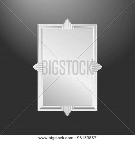Monochrome Frame In Art Deco Style