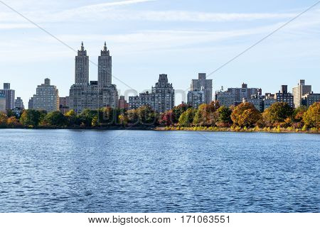 Iconic Views Of The Upper West Side By The Central Park Reservoir