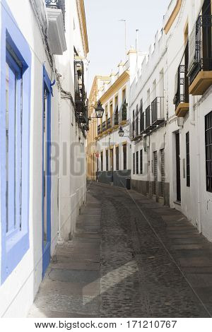 Cordoba (Andalucia Spain): old typical street in the Juderia