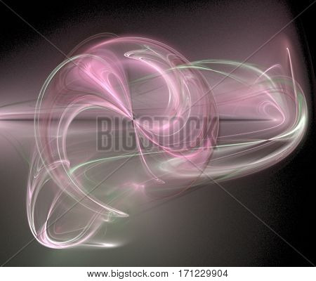 Pink haze. The geometry of space. Surrealist image. Abstract background