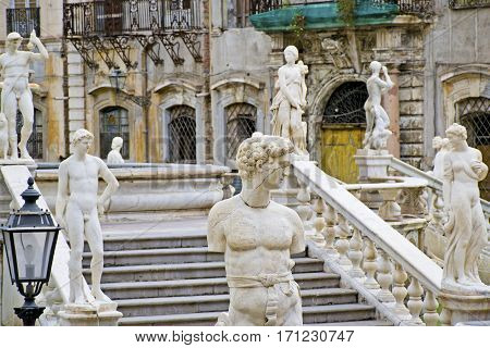 Centro storico della città di Palermo, Sicilia